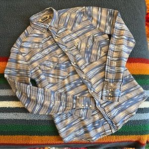 Lightweight Cotton Southwestern Button-up Shirt